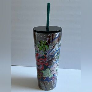 🌟STARBUCKS🌟 Christmas 2023 Festive Stars Ornaments Stainless Steel Tumbler 24 oz